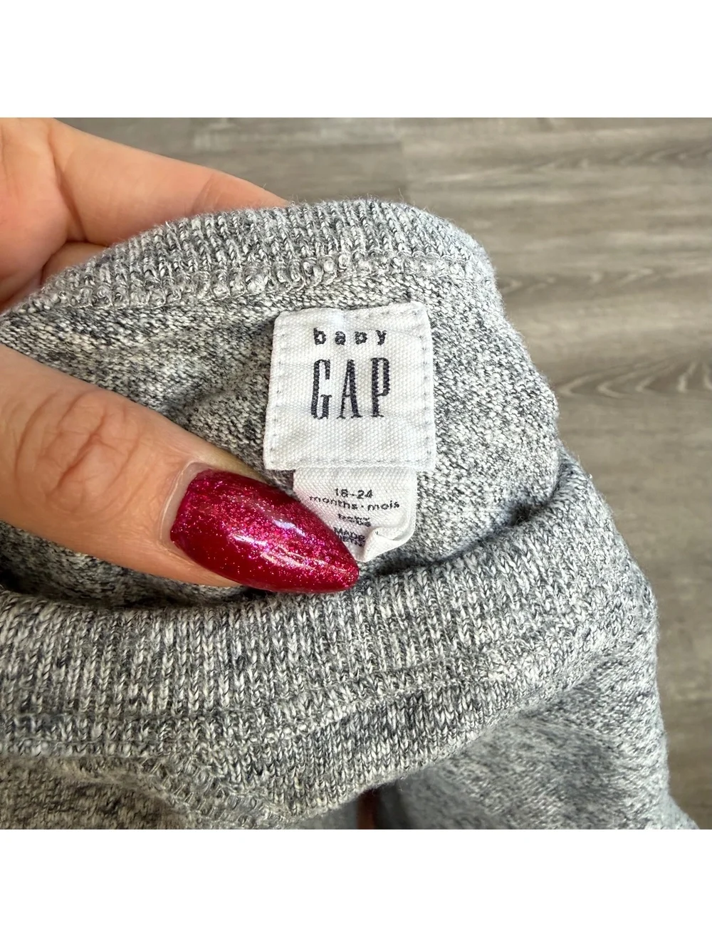 Baby Gap Gray Long Sleeve Sweater 18-24 Months